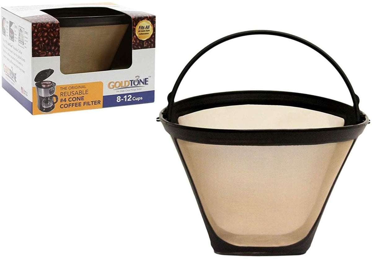 Goldtone Brand Reusable #2 Cone Filter Fits Black and Decker Coffee Machines and Brewers. replaces Your Black+decker Coffee Filter and Black & Decker