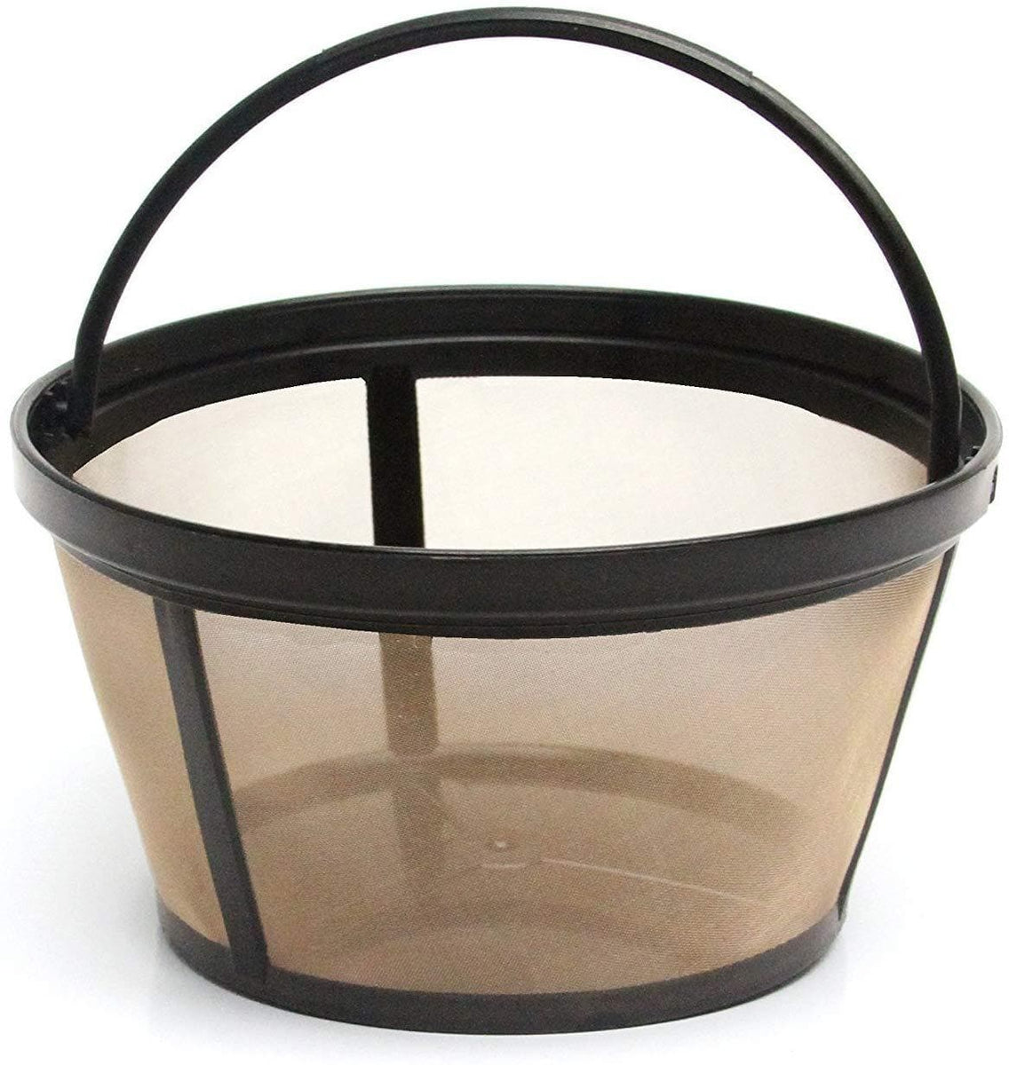 Reusable 8-12 Cup Basket Coffee Filter - Fits Mr. Coffee, Black +