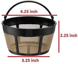 GoldTone Reusable 8-12 Cup Basket Coffee Filter, Screen Bottom Basket - fits Hamilton Beach, Cuisinart Makers - BPA Free. - brassknucklecoffee.myshopify.com - [variant_title]