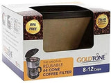 GoldTone Reusable #4 Cone Coffee Filter, Universal No. 4 Cone - fits Cuisinart, Ninja Makers - BPA Free. - brassknucklecoffee.myshopify.com - [variant_title]