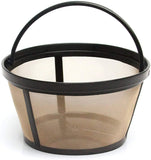 GoldTone Reusable 8-12 Cup Basket Coffee Filter, Flat Bottom Basket - fits Mr. Coffee, Black + Decker Makers - BPA Free. - brassknucklecoffee.myshopify.com - [variant_title]