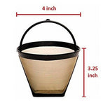 Reusable 4 Cup #2 Cone Coffee Filter - Fits 4 Cup Makers